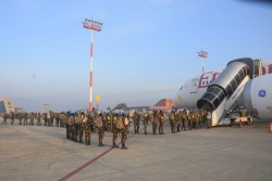 कंगोमा तैनाथ नेपाली शान्ति सैनिकहरुको अदलीबदली, १८१ जना मिसन इलाका प्रस्थान